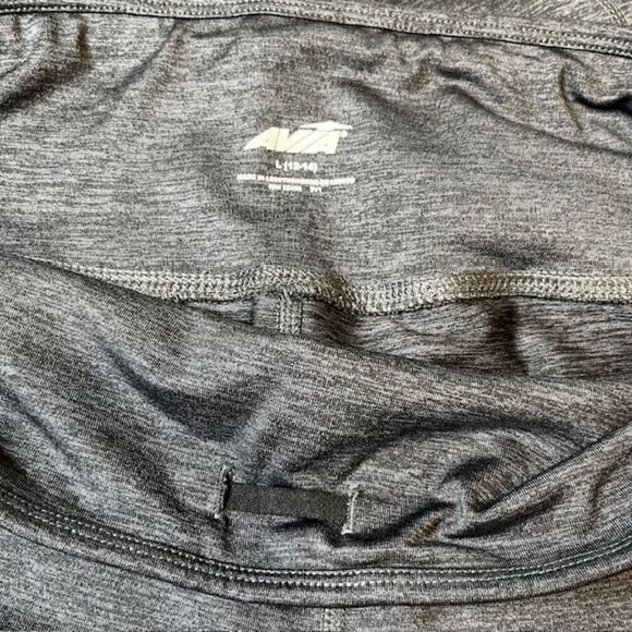 Avia Cropped Leggings with hip pockets Charcoal Space Dye Size Large - Picture 8 of 11